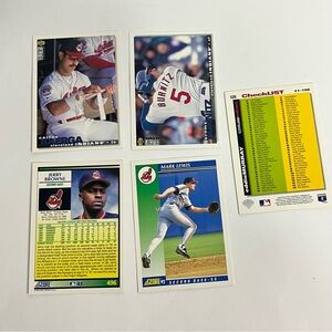 vtg baseball cards cleveland indians 90s crafts scrapbook journal collecting 16